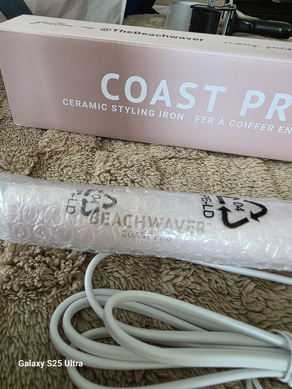The Beachwaver Co. Coast Pro Ceramic Styling Iron - Blush Pink